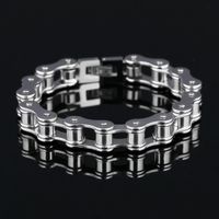 New Machine Single Chain Men's Titanium Steel Bracelet main image 3