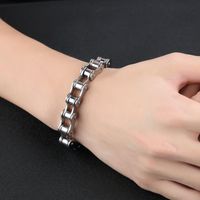 New Machine Single Chain Men's Titanium Steel Bracelet main image 6
