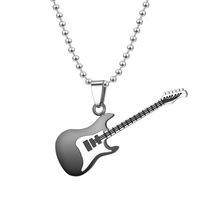 Exclusif Pour Croix-transfrontalier Européen Et Américain Hot Style Mixte Couleur Guitare Pendentif De Couple Pendentif Collier Source Usine Approvisionnement Direct Rabais De Quantité main image 5