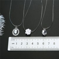 Fashion Mermaid Tears Invisible Lover Tears Zircon Necklace main image 3