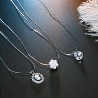 Fashion Mermaid Tears Invisible Lover Tears Zircon Necklace main image 4
