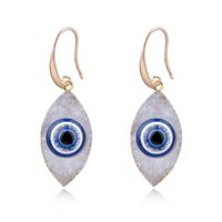 Retro Personality Eyes Imitation Natural Stone Resin Earrings main image 1