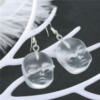 Ornement Personnalisé Halloween Elf Tête Boucles D'oreilles Poupée Visage Main Europe Et En Amérique Croix Frontière Commerce Extérieur Gouttes Pour Les Oreilles Oreille Crochets main image 5