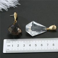 Stylish Transparent Geometric Acrylic Large Earrings Resin Earrings main image 6