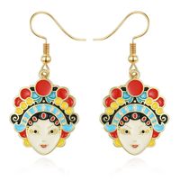 New Peking Opera Facebook Earrings main image 1