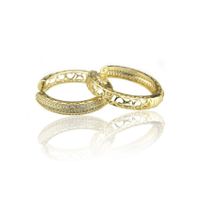 E-commerce Hot Gold-plated Inlaid Zirconium Hollow Earrings Factory Direct Fashion Pop Ring main image 4