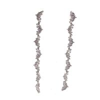 Fashion Irregular Geometric Tassel Earrings S925 Silver main image 6