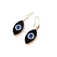 Retro Personality Eyes Imitation Natural Stone Resin Earrings sku image 2