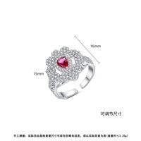 Jinse Jade Vorhang Ring Mode Koreanische Version Der Größe Einstellbare Damen Öffnungs Ring Einfaches Kupfer Zirkonium Geschenk main image 6