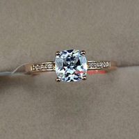 High-grade Diamond Super Flash Zircon Ring Retro Fashion Women's Jewelry main image 3