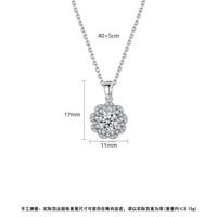 Jinse Blooming Halskette Koreanische Version Einfache Mode Kleine Damen Kupfer Eingelegter Zirkonium Anhänger Halskette Süße Halskette main image 6