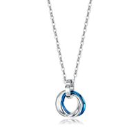 New Three-ring Pendant Titanium Steel Ring Interlocking Necklace Couple Stainless Steel Jewelry main image 3