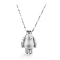 Cartoon Super White Necklace Simple Glossy Plated Gold Pendant Necklace main image 3