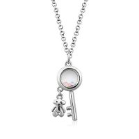 Mode Klassische Bären Schlüssel Treibsand Kristall Halskette Einfache Und Vielseitige Schmuck Anhänger 74182 main image 3
