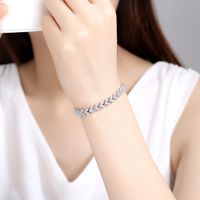 Zircon Bracelet Full Diamond Simple With Extended Chain Bracelet Gift Female main image 3