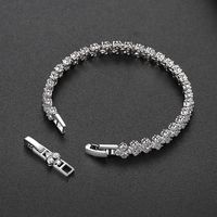 الزركون سوار كامل الماس بسيطة مع تمديد سلسلة سوار هدية الإناث main image 4