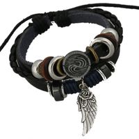 New Leather Bracelet Beaded Leather Bracelet main image 1