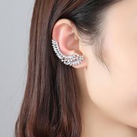Ear Bone Clip Fashion Copper Inlay 3a Zircon Silver Needle Ear Cuff main image 3