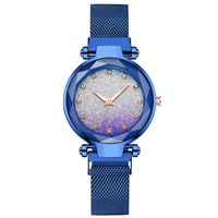 Diamond Net Red Star Sky Ladies Watch Magnet Stone Net With Lazy Table main image 4