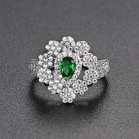 Jinse Jade Vorhang Ring Mode Koreanische Version Der Größe Einstellbare Damen Öffnungs Ring Einfaches Kupfer Zirkonium Geschenk sku image 4