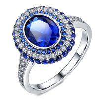 Fashion Luxury Zircon Ring Fashion Jewelry sku image 1