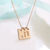 New Fashion Lettering Pendant Necklace Jewelry sku image 1