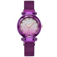 Diamond Net Red Star Sky Ladies Watch Magnet Stone Net Con Mesa Perezosa sku image 1