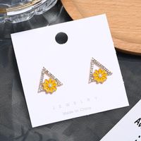 Fashion Ol Triangle Cute Geometric Floral Earrings main image 2