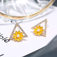 Fashion Ol Triangle Cute Geometric Floral Earrings main image 3