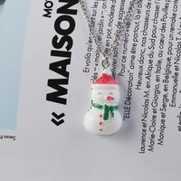 Exclusive For Cross-border Fashion White Snowman Stud Earrings Christmas Theme Ornament For Women Christmas Earrings Earrings Wholesale main image 4