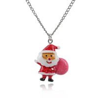 Cute Cartoon Acrylic Colored Santa Gift Earrings main image 5