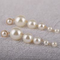Korean Large Series Of Long String Pearl Earrings main image 4