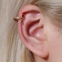 European And American Metal Simple Earrings Retro Port Wind Ear Clip main image 1