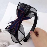 Headband Spring And Summer New Mesh Lace Multi-layer Bow Head Buckle With Teeth Non-slip Headband Hairpin Women main image 3