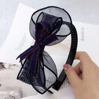 Headband Spring And Summer New Mesh Lace Multi-layer Bow Head Buckle With Teeth Non-slip Headband Hairpin Women main image 4