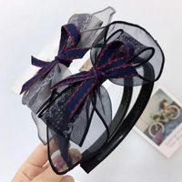 Headband Spring And Summer New Mesh Lace Multi-layer Bow Head Buckle With Teeth Non-slip Headband Hairpin Women main image 5