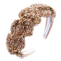 Europe And The United States Christmas Headband Female High-end Boutique Hair Accessories Handmade Crystal Flowers Super Flash Wide Side Headband Hair Dryer main image 6