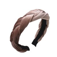 Heiß Verkauftes Europäisches Und Amerikanisches Samt Stoff Geflochtenes Stirnband Koreanisches Kreatives Twist-stirnband Haarkarte Hersteller Yiwu Großhandel main image 3