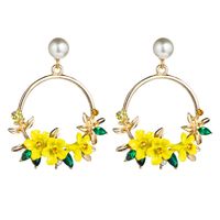 Flower Earrings, Women's Pearl Earrings, Trend Earrings sku image 1