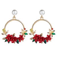 Flower Earrings, Women's Pearl Earrings, Trend Earrings sku image 2