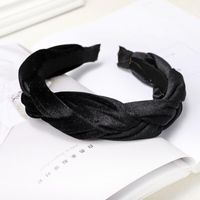 Velvet Fabric Tweezers Headband Korean Creative Twist Headband Hairpin sku image 7