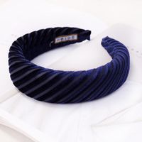 New Hot Velvet Solid Color Sponge Headband Head Buckle Fashion Wild Ladies Headband sku image 6