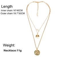 Avatar Coin Shell Pendant Necklace Female main image 5