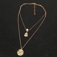 Avatar Coin Shell Pendant Necklace Female main image 3