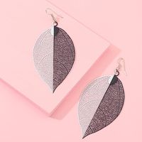 Popular Earrings Creative Personality Leaf Earrings Female Simulation Leaf Texture Earrings main image 5