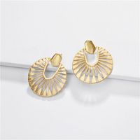 Jewelry Earrings Alloy Hollow Fan-shaped Female Earrings main image 3
