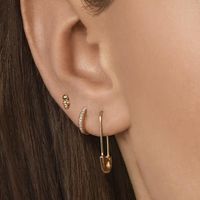 Jewelry Earrings Alloy Diamond Copper Ear Wire Geometry Female Earrings main image 1