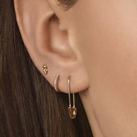 Jewelry Earrings Alloy Diamond Copper Ear Wire Geometry Female Earrings main image 2