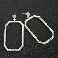 Mode Coréenne Simplicité Et Exagération Diamant Carré Ol Personnalisé Et Capricieux Stud Boucles D'oreilles Femme Boucles D'oreilles F3880 main image 5