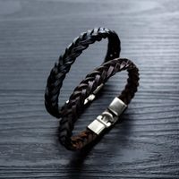 Mens Geometric Leather Bracelets &amp; Bangles Nhop156020 main image 3